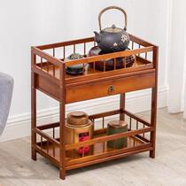 Cabinet living room rack tea set multi-layer tea room bamboo storage rack teapot Youjia tea can tea storage small bamboo storage