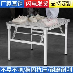 Folding Table Portable Simple Table Outdoor Stall Night Market Camping Picnic Square Table Barbecue Table For Home Dining Table