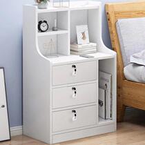 Bedside table simple modern locker storage rack bedroom mini small bedside cabinet economical small cabinet with lock
