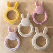 1Pcs Baby Teether Silicone Toy BPA Free Cartoon Rabbit Nursi