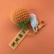 (Good Persimmon Keychain) Gold List Title Knitting Creative and Practical Companion Persimmon Peanut Wedding Return Gift