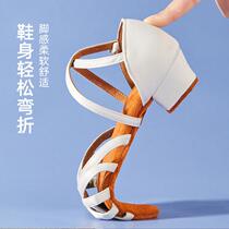 New girls Latin dance shoes children girls medium heel soft sole children adult Latin dance shoes sandals dance shoes
