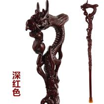 High-end solid wood faucet crutches mahogany crutches for the elderly whole wood carved walking sticks wooden climbing sticks birthday wishes for the elderly