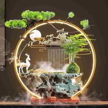 High-end wealth-drawing water ornaments water circulation humidification fountain living room entrance office desktop creative decoration for opening