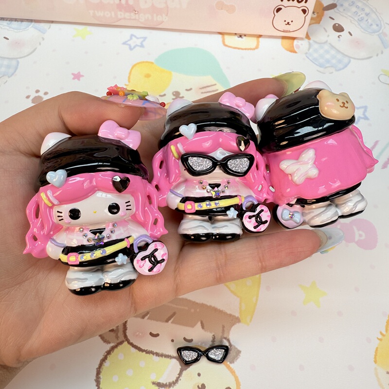 Hand-Painted Beads, Round Beads, Irregular Beads, Cartoon Hand-Drawn DIY 9.15