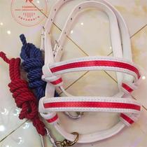 Cattle bridle set cattle farm cattle rope cattle rope artifact mesh rope adjustable rope faucet large cattle bolt set