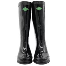 Shuangan acid and alkali resistant rubber boots wear-resistant non-slip black 40