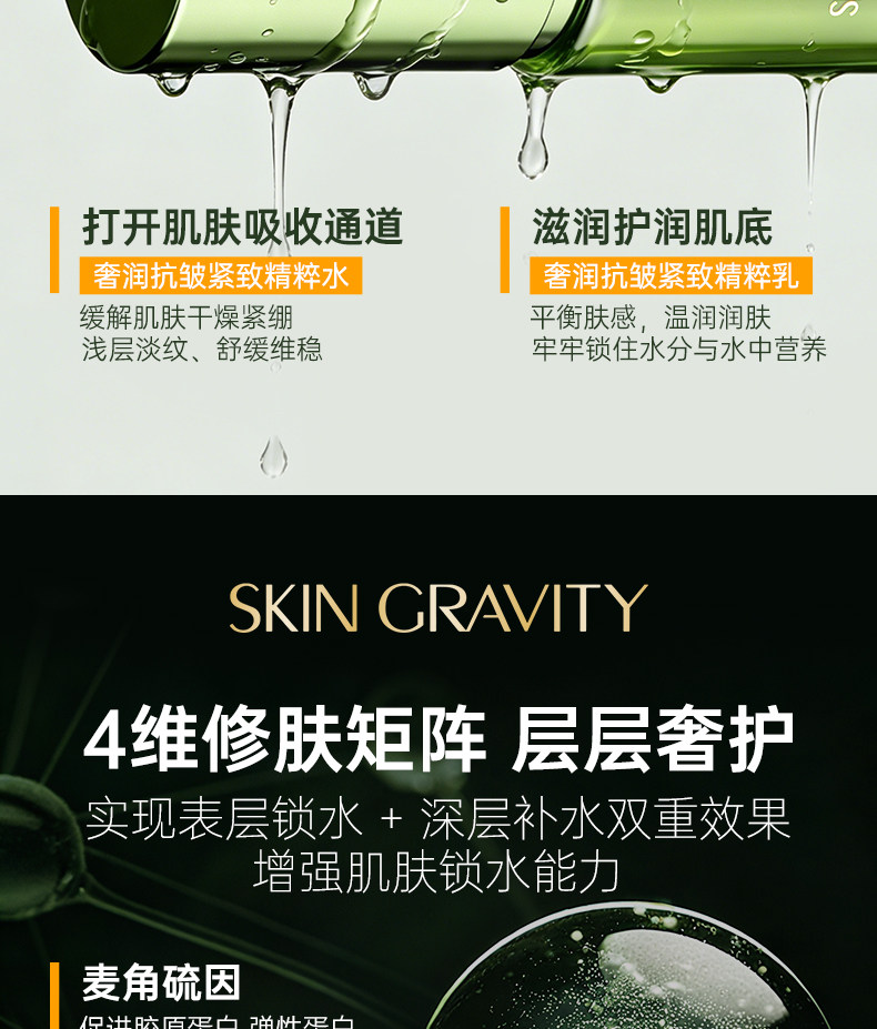 SKIN GRAVITY奢润抗皱紧致精粹水乳7 — 12