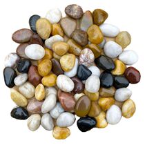 Stone cobblestone natural paving courtyard garden landscaping rain flower stone size stone polished cobblestone