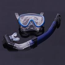 Fully dry diving goggle snorkel set snorkel snorkeling equipment pvc tempered glass