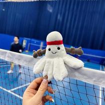 jellycat badminton pendant peripheral creative gift bag pendant plush school bag pendant small doll keychain