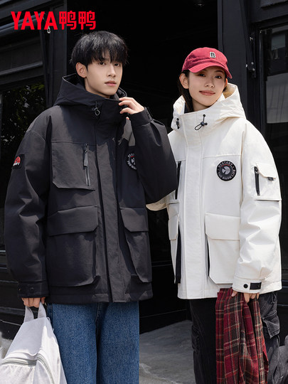 Duck Duck Men's down Jacket Winter 2025 New Model Couple's Unisex Multi-Pocket Outdoor Sports Casual Jacket