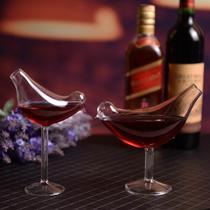 New product factory direct sales glass vase tall bird cocktail glass creative blood-sucking hotel decorative utensils