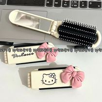 Folding small comb light luxury ins portable air cushion comb air bag comb non-detachable mirror smooth hair massage all-in-one comb