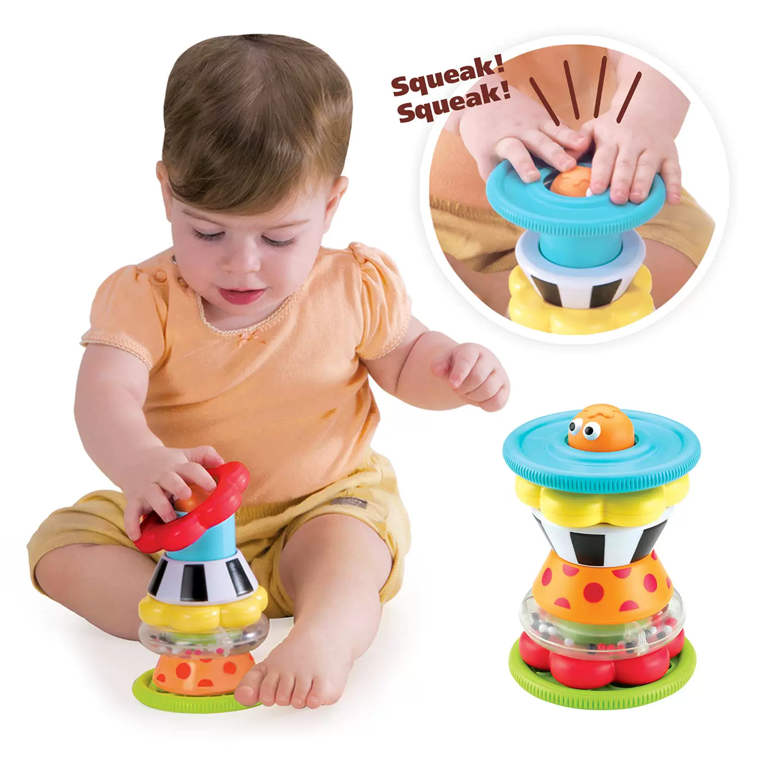 [美国Yookidoo Musical Crawl 'N' Go Snail Toy with Stacker]