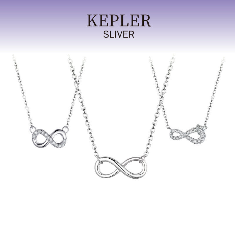 S925 Silver the Summer I Became More Beautiful Necklace Möbius Strip Infinity Symbol Belly Same Style for Women