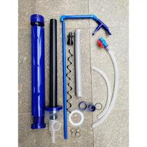 Fish tank triple overflow fish tank bottom filter old three-way integrated upper and lower water filter 55 opening triple overflow base