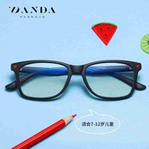 New fashionable childrens anti-blue light glasses 5107 full frame mens and womens flat glasses tr90 two-color computer goggles