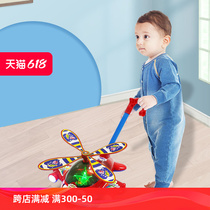 Koyobi childrens hand push airplane toddler push push toy baby 1 year old 2 push push for boys and girls
