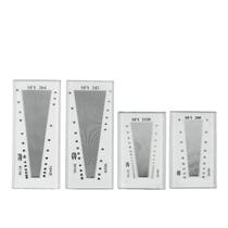 Keruicai textile fabric density mirror SFY264 weft density mirror mesh density ruler fabric latitude and longitude mirror glass set