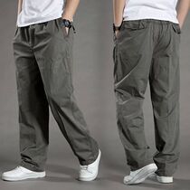 Mens Cargo Pants Cotton Black Work Pants Large Size New Sum