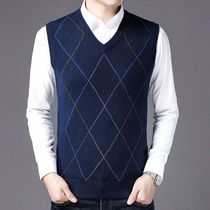 Mens Casual Sweater Vest Warm and Comfortable Vest in Autumn