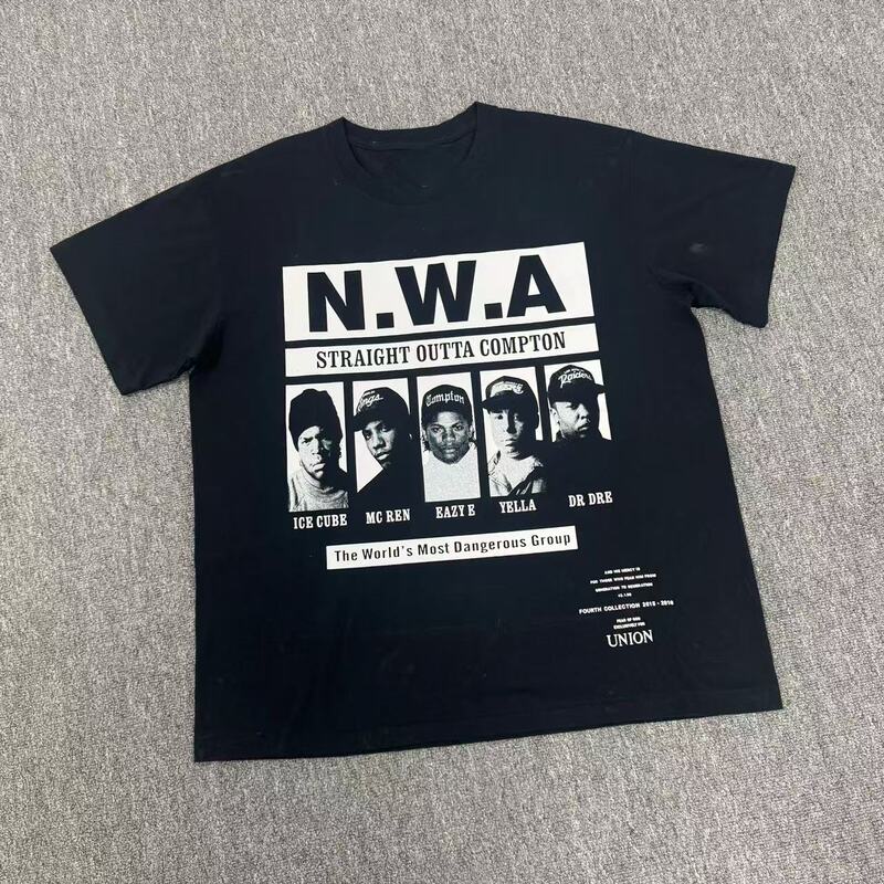 Weiyi Original Top High-Quality Vintage 90S  Short-Sleeve 1of1 Limited Edition T-Shirt High Street Style