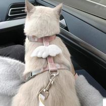 Cat leash adjustable cat leash cute wings special harness for kittens to go out pet dog supplies