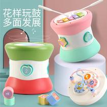 Baby hand clapping drum toy early music education for 0-1 years old multifunctional baby clapping round drum