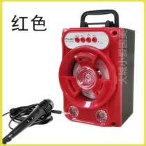 Player Portable Square Wooden Bluetooth Speaker % Volume Speaker Large Portable Outdoor Dance Song Pan Subwoofer