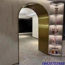 Stainless steel door cover gap cover narrow door minimalist custom curved package elevator package double single titanium gold double package integrated community