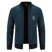 High Quality Men Thicker Warm Stand-up collar Fit Cardigans