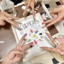 Fingerprint painting diy graduation season souvenir handmade photo frame painting good friend commemorative gift for classmates creative painting