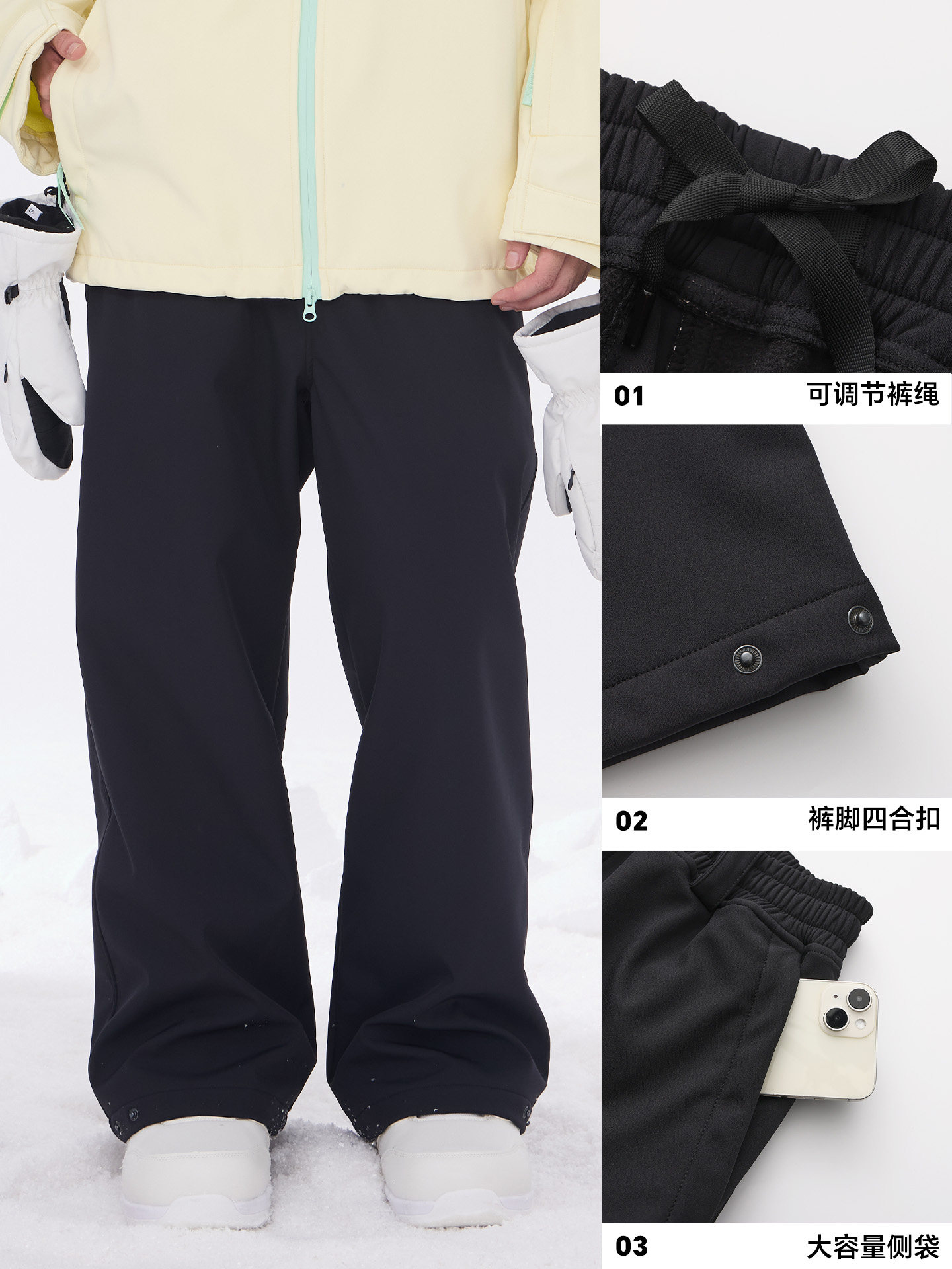 Coldelement Adult Ski Pants Snowboard Women's and Men's New 3L Professional Windproof Warm Winter Waterproof Equipment