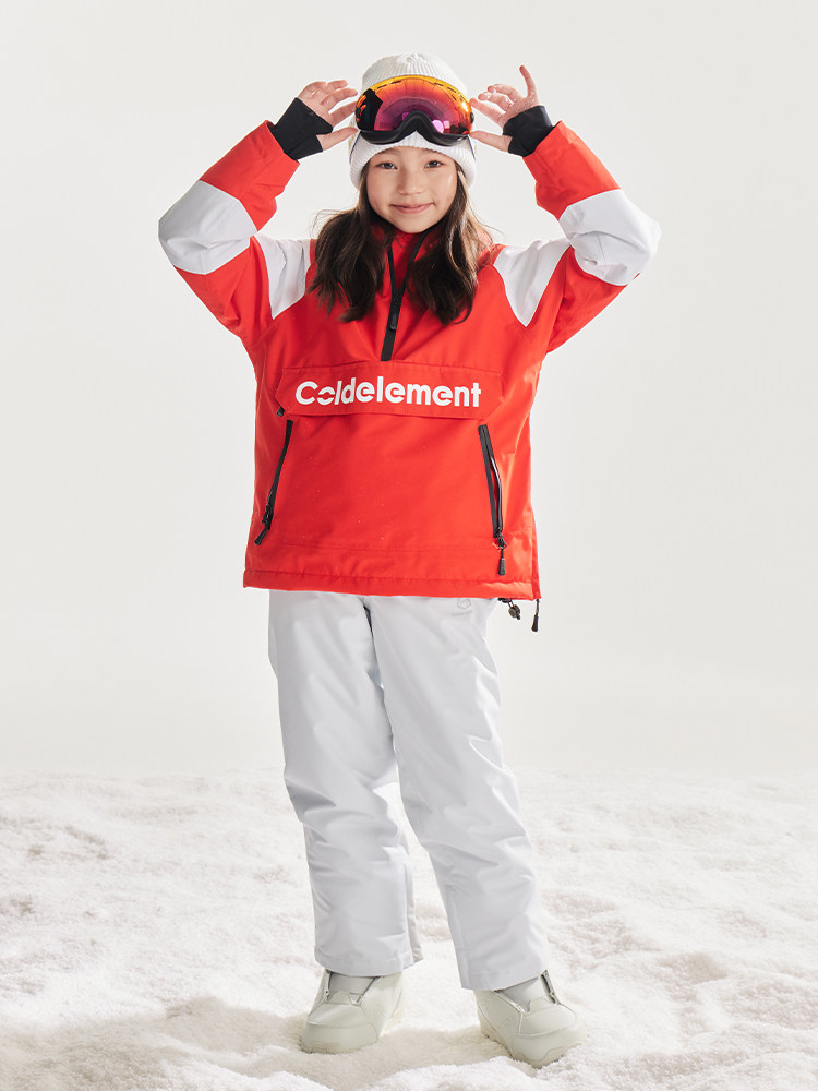 Coldelement Kidsren's Ski Clothing 3L Warm, Waterproof and Windproof Ski Clothing and Snow Pants Set for Men and Women, Middle and Large Kidsren