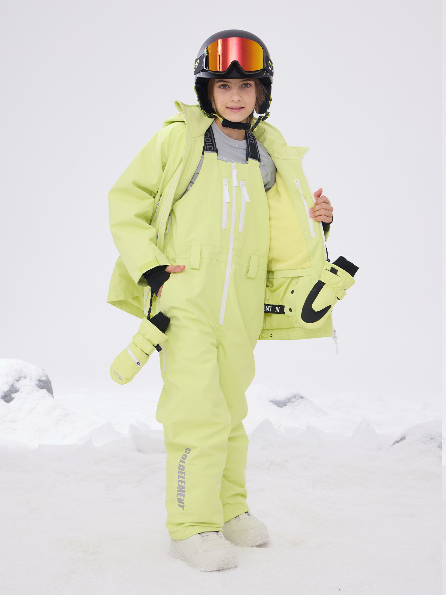 Coldelement Kidsren's Ski Clothing Tops for Boys and Girls Winter Snowboard Windproof, Waterproof and Cold-Proof Sports Jackets