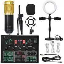 New V8S sound card set mobile phone sound card microphone microphone stand fill light sound card complete set of equipment