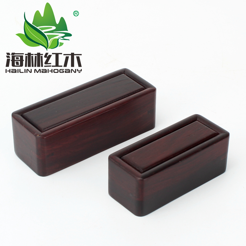 Special mahogany seal box Private seal Legal person seal square seal box Solid wood rectangular jade storage box Wooden seal