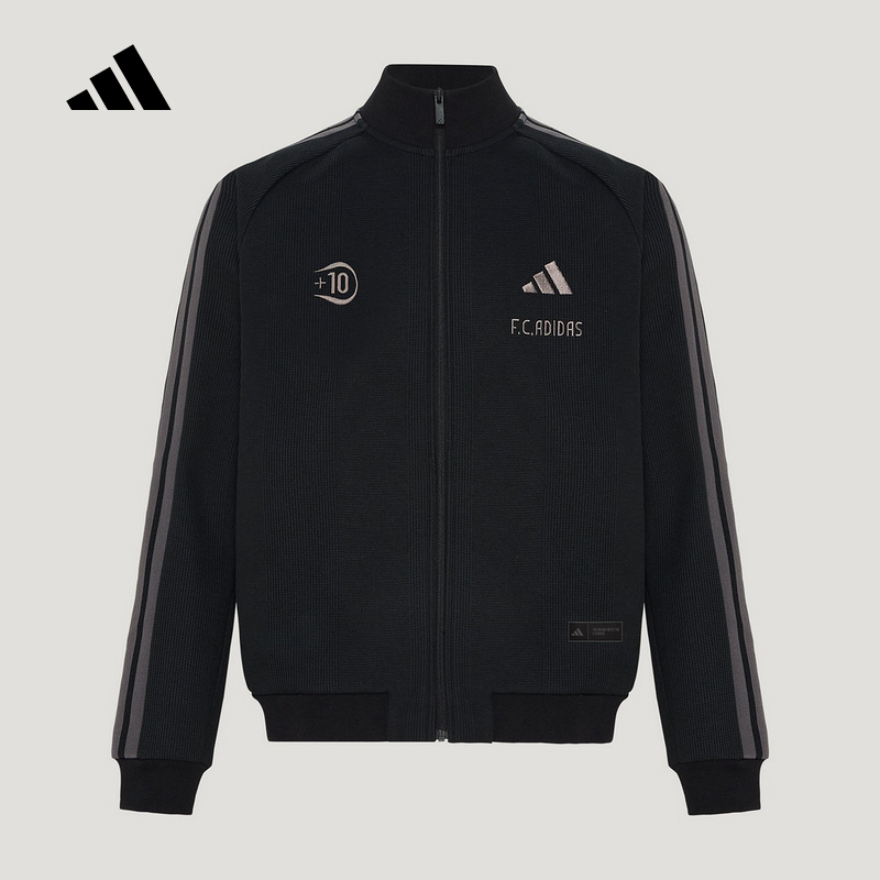 Adidas Adidas Men's Autumn Casual Tiro Football Knitted Waffle Jacket Kx2855