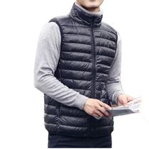 2024 New Mens Winter Coat 90% White Duck Down Vest Portable