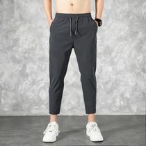 Korean Ice Silk MenS Summer Thin Fashion Brand Loose And Ve
