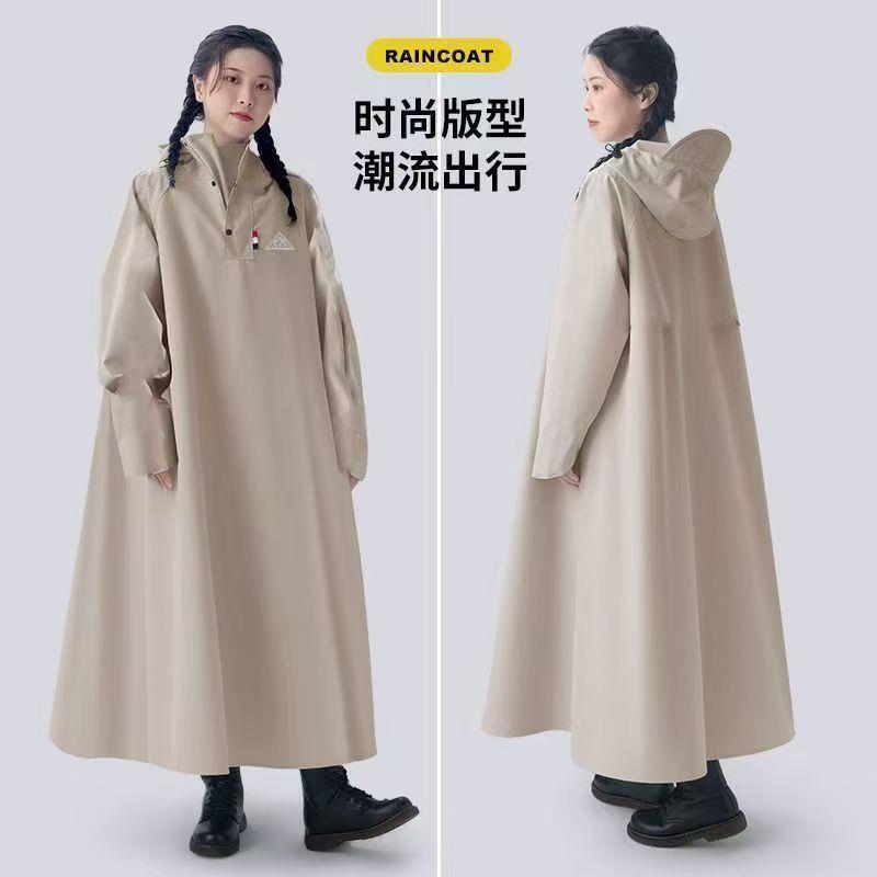 Electric Vehicle Raincoat, Oxford Cloth, Long Style, Full-Body Rain Protection, Suitable for Electric Scooters and Motorcycles, Detachable Rain Poncho for Women