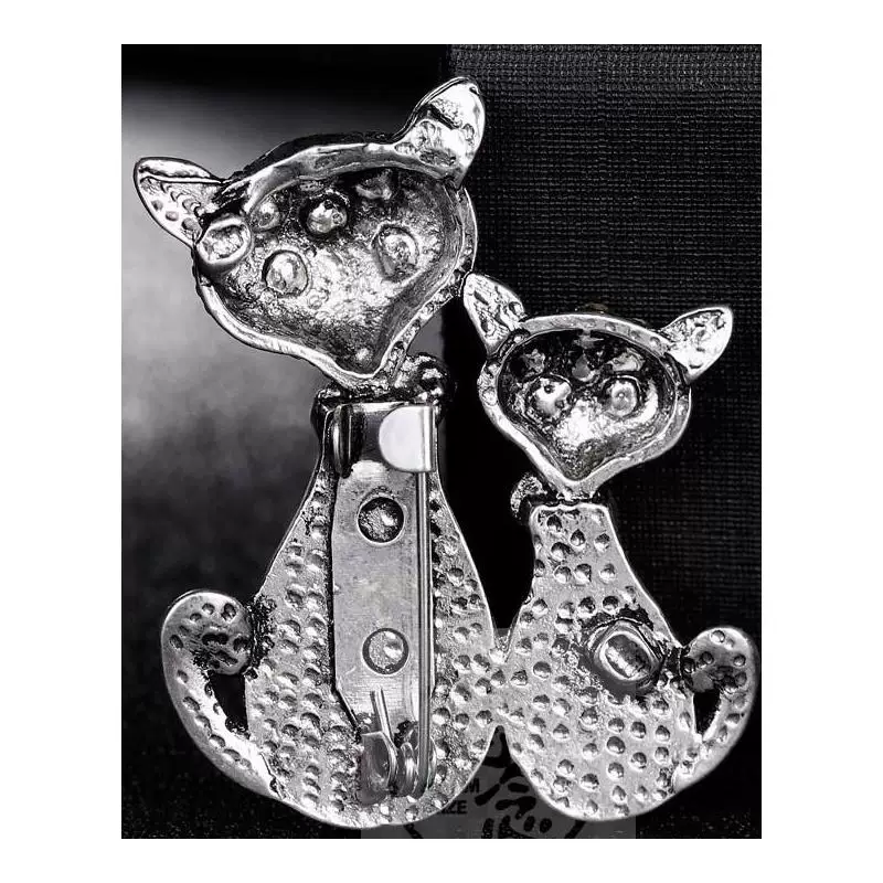 [.Ювелирные изделия модная личность милый Love Cat брошь перламутр]