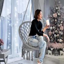 Swing lazy chair camping living room room swing hanging basket chair gift woven hanging chair anti-rollover