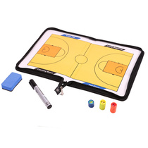 Two-fold zipper trainer sand table tactical board football basketball tactical board folding magnetic zipper PU leather