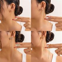 European and American cross-border hot-selling BowEarring bow earrings ins style metal knotted French simple earrings for women
