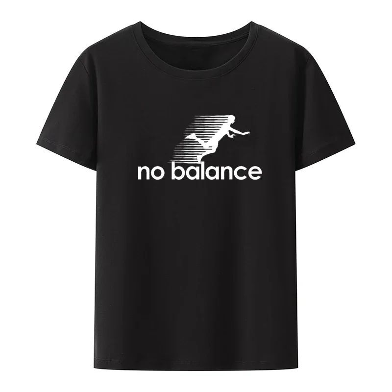 No Balance Graphic Printed T-Shirt Funny Tee Ops Novelty Com
