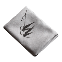 Qingshan Hutong Zen hand-painted suede absorbent tea towel household Chinese retro tea tablecloth Kung Fu tea set accessories