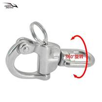 Quick-release hook and fork accessories boat hand-pull quick buckle stainless steel diving spring release buckle 316 quick rotation
