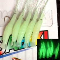 10bags New Sabiki Soft Fishing Lure Rigs Luminous Shrimp Bai